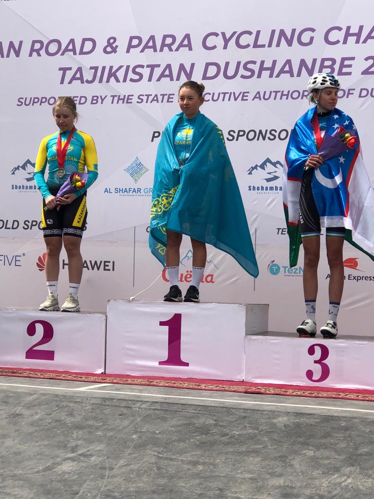 Душанбе қаласында өткен Азия Чемпионатында велосипедшілер  үздік нәтиже  көрсетті