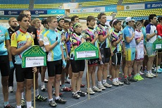 Omnium және Scratch жарысы бойынша Қазақстан Республикасы чемпионатының салтанатты ашылуы.
