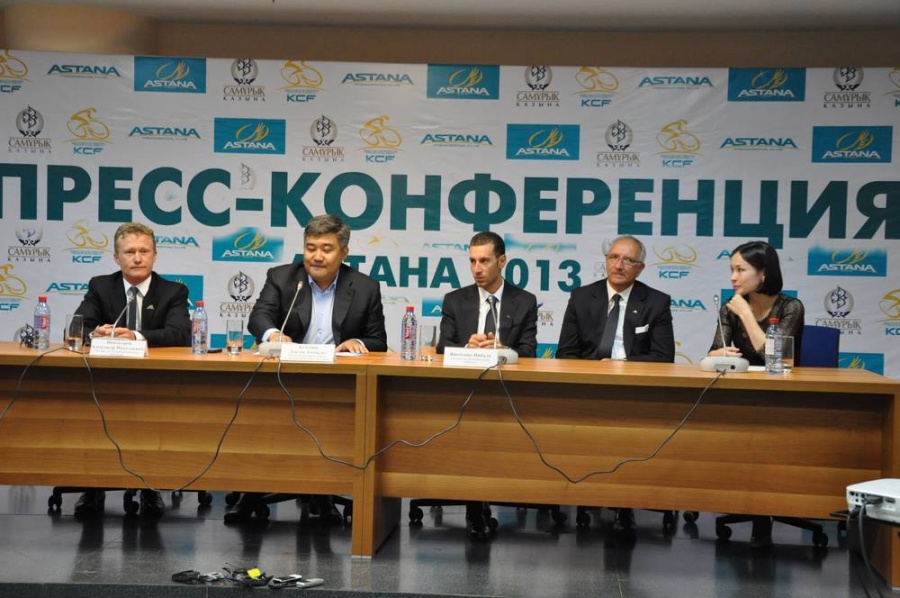 Triumphant Giro d'Italia in Astana