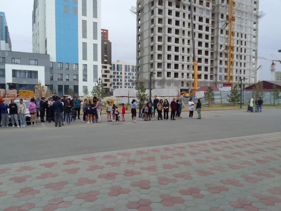Эвакуациялау бойынша жаттығулар өткізілді