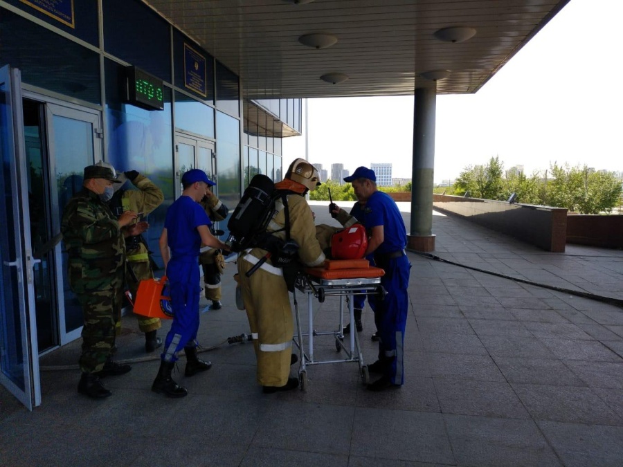 «Нұр-сұлтан» олимпиадалық даярлау орталығындағы өрт сөндіру-тактикалық оқытулар
