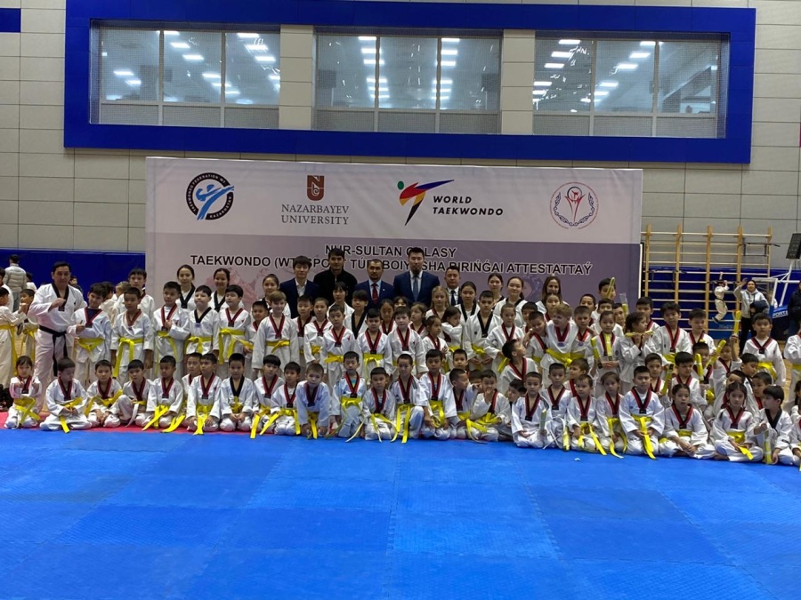 Орталық тәрбиеленушілері таеквондодан бірыңғай аттестацияан өтті