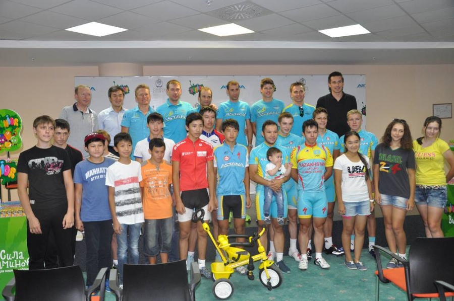 Vincenzo Nibali shared his secrets of success with the young cyclists