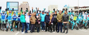 On the highways of Shymkent. Three sets of medals were played at the national winter cycling championship