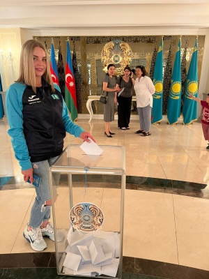 Our athletes in Azerbaijan took part in the referendum