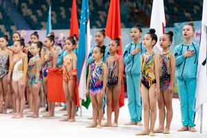 The championship of the Republic of Kazakhstan in rhythmic gymnastics started on May 17