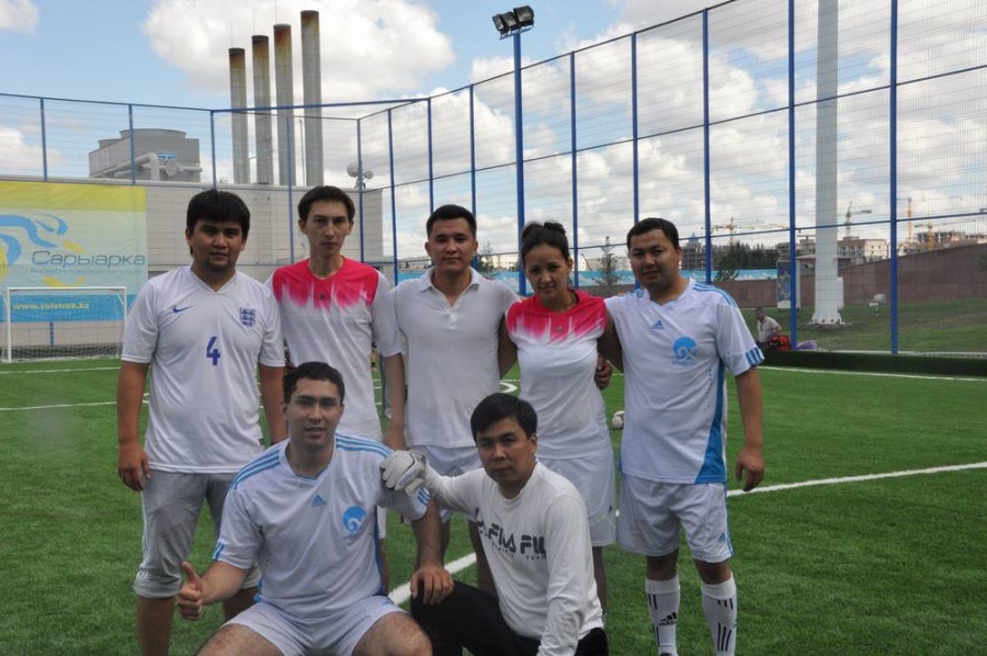 Cycle track Saryarka opened to the Sport Day new mini-soccer fields