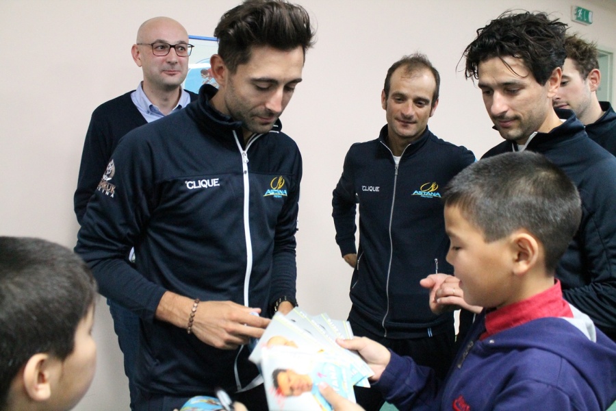 «AstanaProTeam» жас спортшылар кездесті велосипедшілер