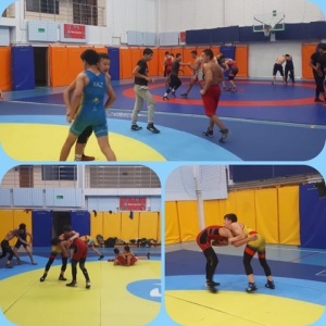 In the department of Greco-Roman wrestling there are training camps for special physical training