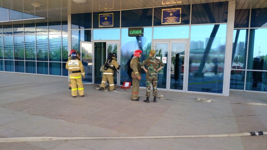 «Нұр-сұлтан» олимпиадалық даярлау орталығындағы өрт сөндіру-тактикалық оқытулар
