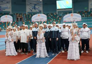 The opening ceremony of the competition among people after organ transplantation and dialysis patients took place