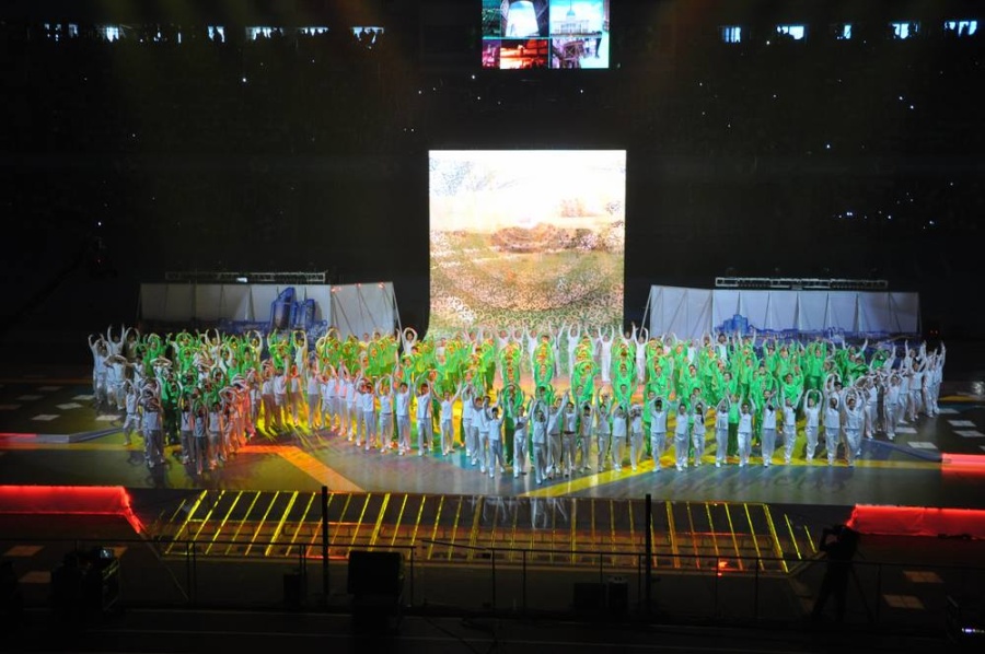 On December 1, a solemn program was held in the arena of the Saryarka cycle track in honor of the celebration of the First President's Day.