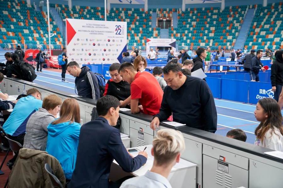 "Astana open 2022 үстел теннисі фестивалі"
