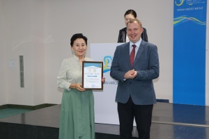 Awarding the Center employees in honor of the 30th anniversary of the independence of the Republic of Kazakhstan