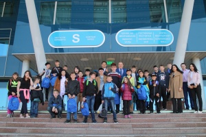 On the Day of Open Doors, a meeting was held with pupils of the orphanage