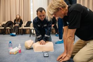 The center's staff have been trained in first aid.