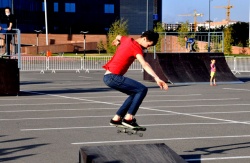 A new skatepark was opened in Astana